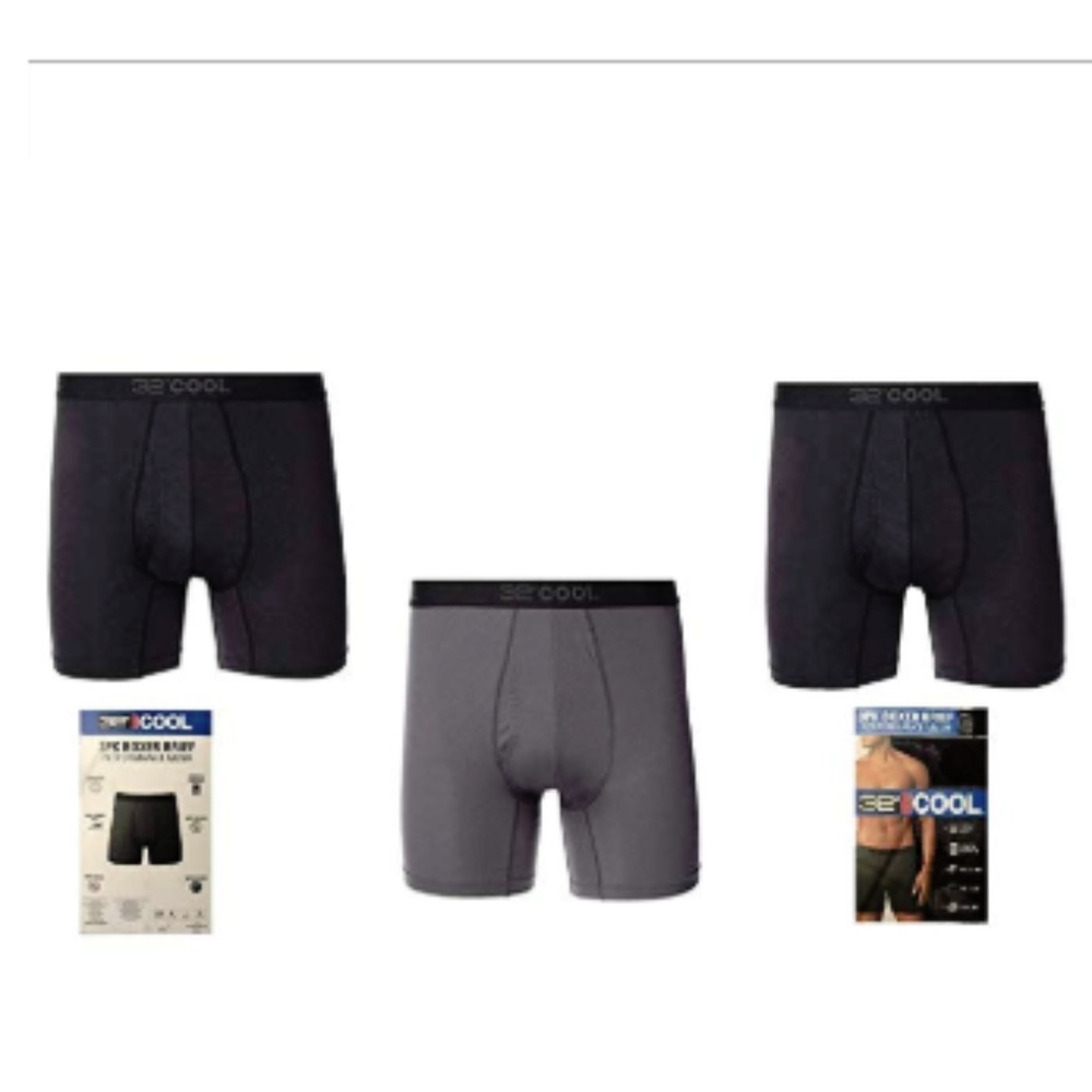 NEW 32 DEGREES Men's Active Mesh Boxer Briefs - Picture 5 of 6